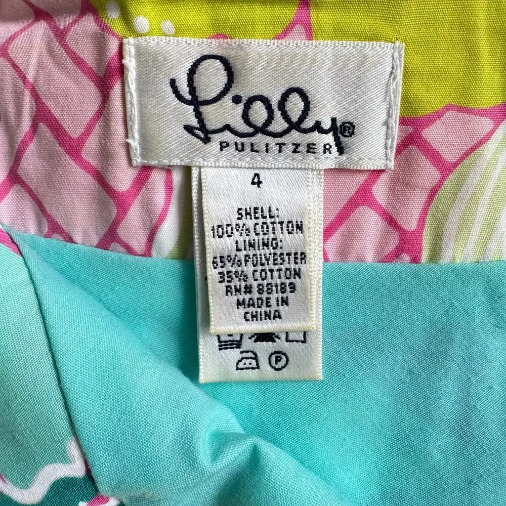 LILLY PULITZER Ingrid Knee-length Pleated Floral Skirt - Picture 6 of 7